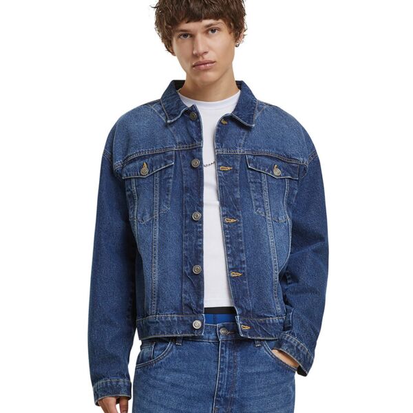 Heavy ounce boxy denim jacket Thumbnail