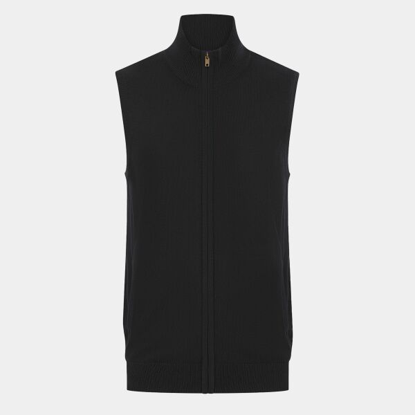 Sleeveless zip-through jumper Thumbnail