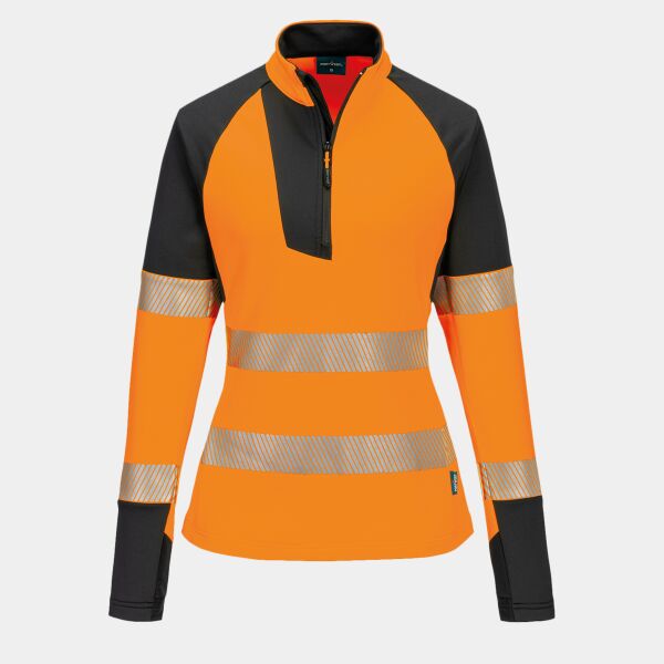 Women’s PW3 Hi-vis ¼-zip sweatshirt (T173) Thumbnail