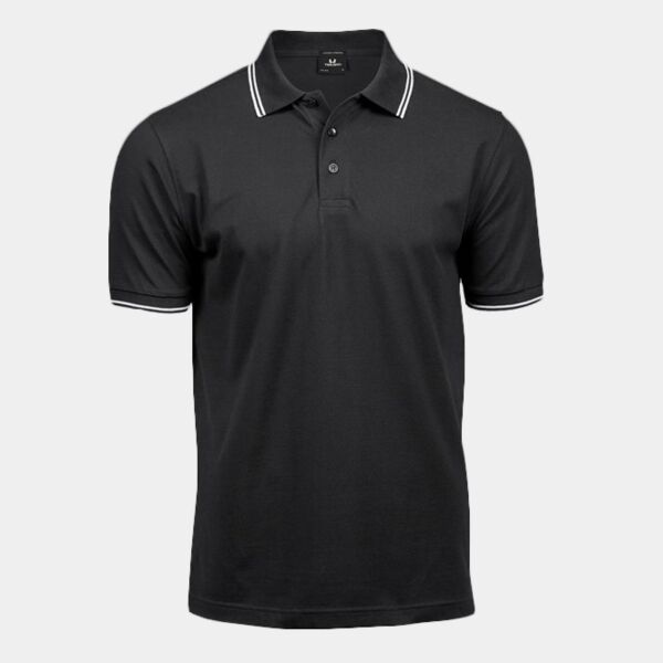 Luxury stripe stretch polo (1407) Thumbnail