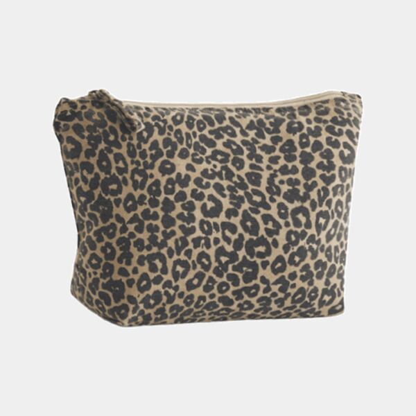 Leopard print canvas accessory bag Thumbnail