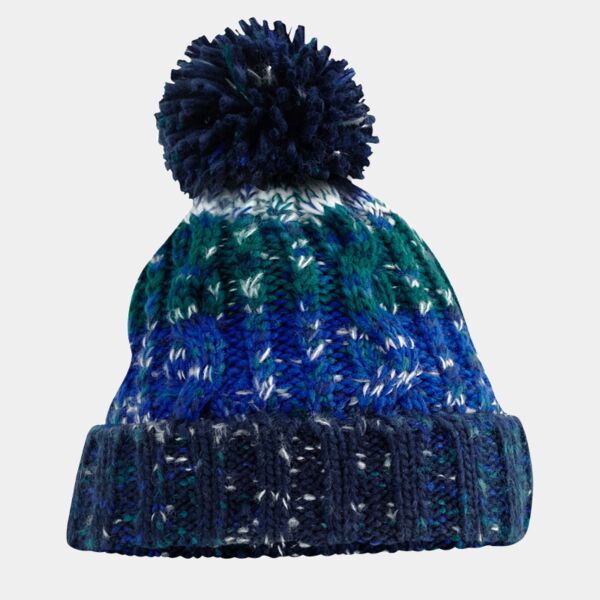 Beechfield Corkscrew Pom Pom Beanie Thumbnail