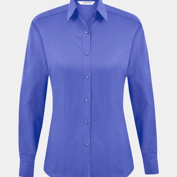 Disley Megan Oxford Blouse - Long Sleeve Thumbnail