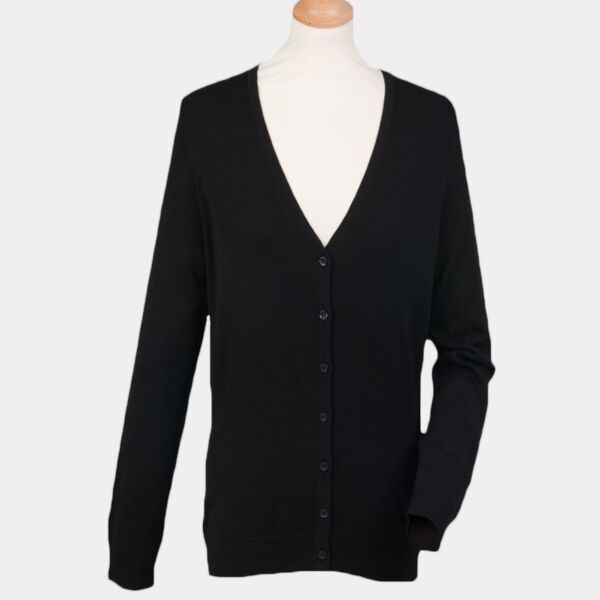 Henbury Ladies Lightweight V Neck Cardigan Thumbnail