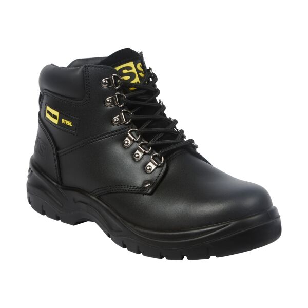 Black Safety Boot with Midsole Thumbnail