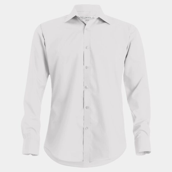 Kustom Kit Long Sleeve Slim Fit Business Shirt Thumbnail